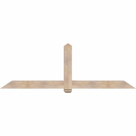 Ekena Millwork Eugene Smooth Timber Gable Bracket, Douglas Fir, 96"W x 32"H x 5 1/2"D x 5 1/2"F, 8/12 Pitch GBW096X32X0606EUG00SDF